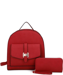 Fashion Backpack 2-in-1 Set  LF21082T2 RED